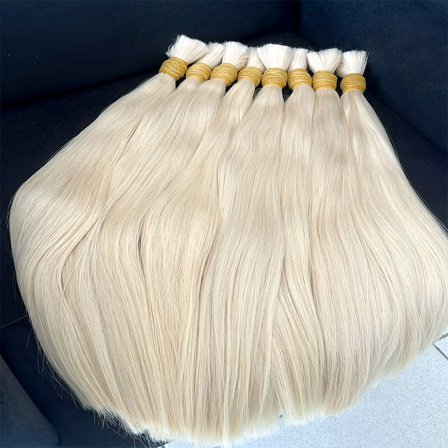 Water Wave Bulk Human Hair For Braiding - 30 cali 99J # Włosy naturalne