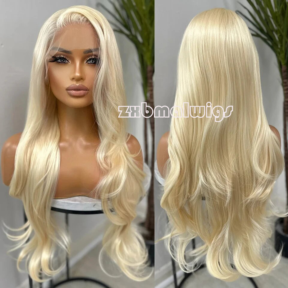 613 Blonde Body Wave Lace Front Wig - Syntetyczna peruka typu body wave w