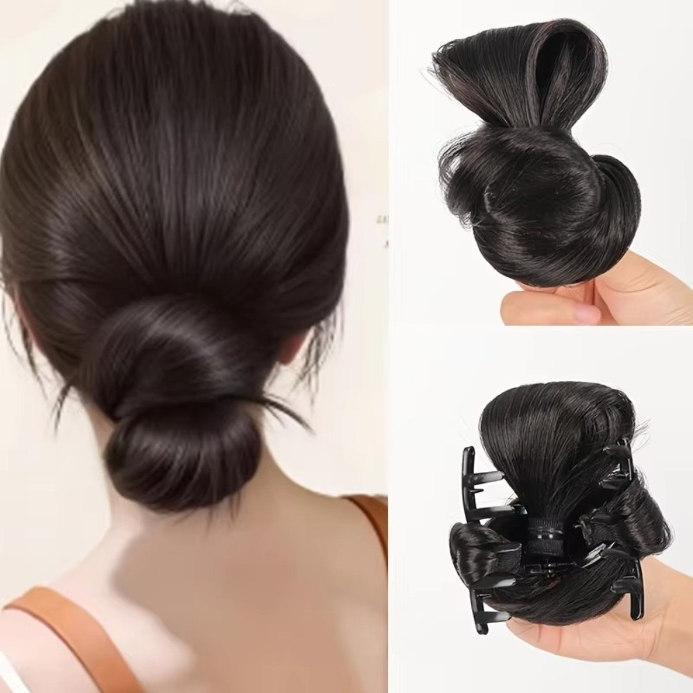 Claw Clip Messy Bun Hair Piece - Peruka z syntetycznych włosów w kształcie