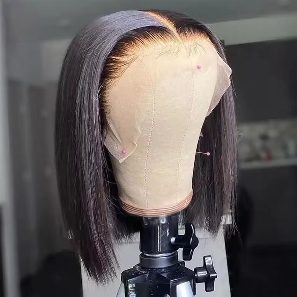Glueless Wear And Go Human Hair Wig - Peruki Bob o gęstości 200%, krótkie,