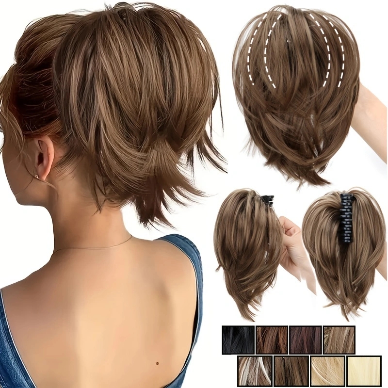 Claw Clip Messy Bun Hair Piece - WIGSIN syntetyczny roztrzepany kok gumki do