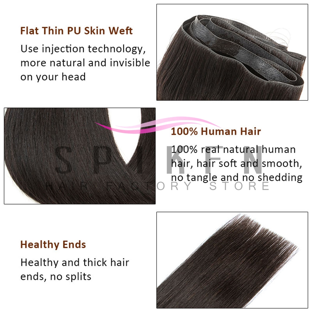 Długie pasma włosów doczepiany – Invisible Tape In Extensions Real Hair recenzja i cena