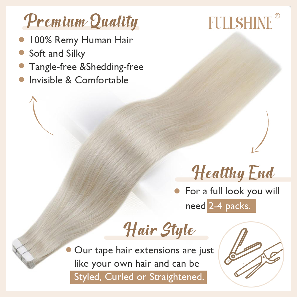 Taśma o pełnym połysku w docze – Invisible Tape In Extensions Real Hair recenzja i cena
