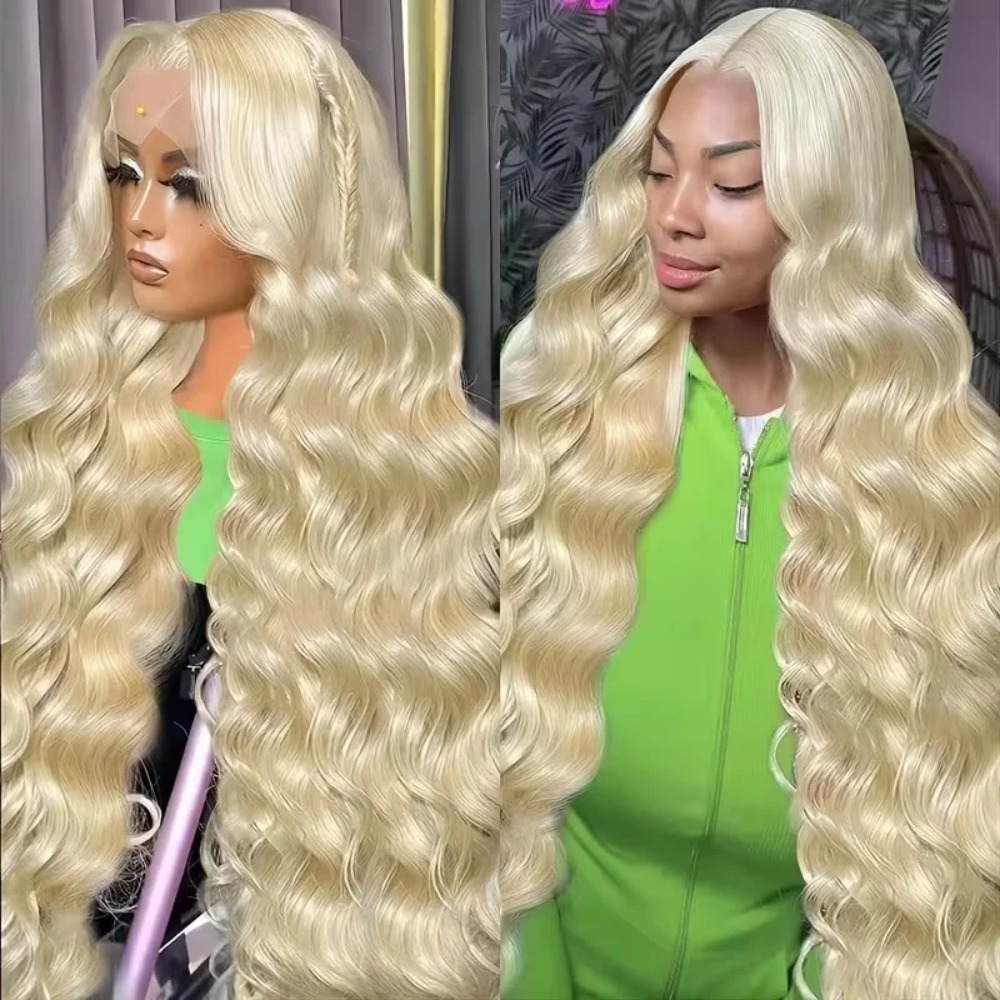 Peruki blond 613 o długości 26 – 613 Blonde Body Wave Lace Front Wig recenzja i cena