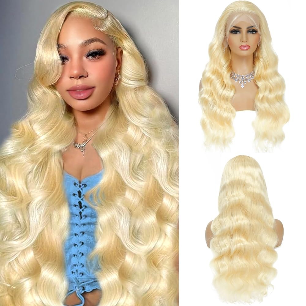Peruka typu HD Lace Frontal, b – 613 Blonde Body Wave Lace Front Wig recenzja i cena