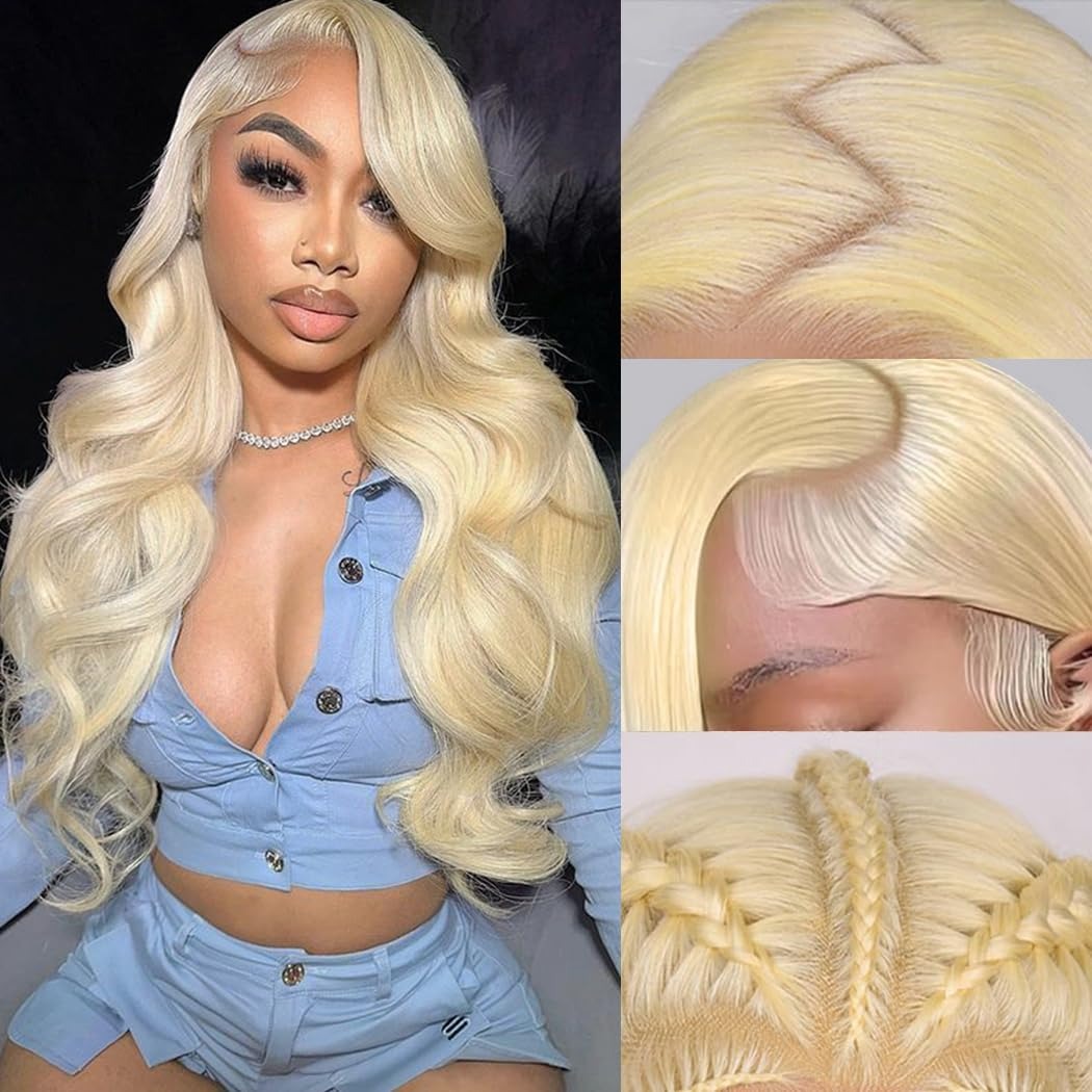 Peruka typu HD Lace Frontal, b – 613 Blonde Body Wave Lace Front Wig recenzja i cena