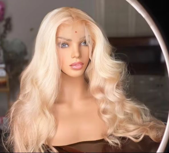 Peruka Blond 613 Długa Falowan – 613 Blonde Body Wave Lace Front Wig recenzja i cena