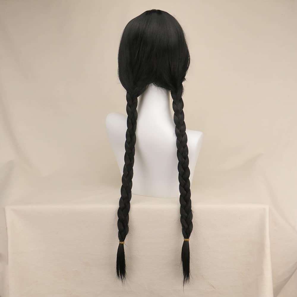 Długie gotyckie peruki cosplay – Synthetic Braided Wigs For Black Women recenzja i cena