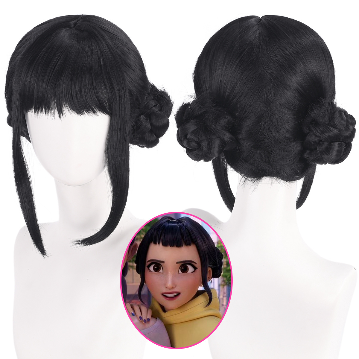 Peruka do cosplayu Zoey, 33 cm – Synthetic Braided Wigs For Black Women recenzja i cena