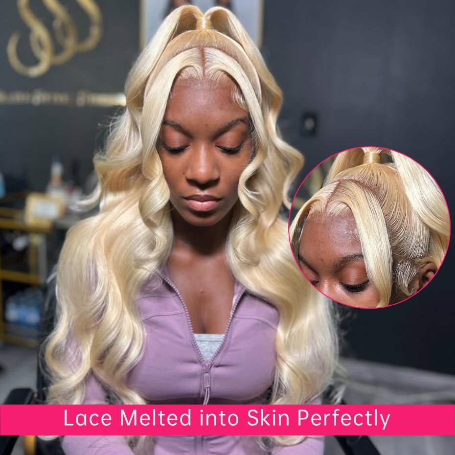 Peruki z naturalnych włosów Re – 613 Blonde Body Wave Lace Front Wig recenzja i cena