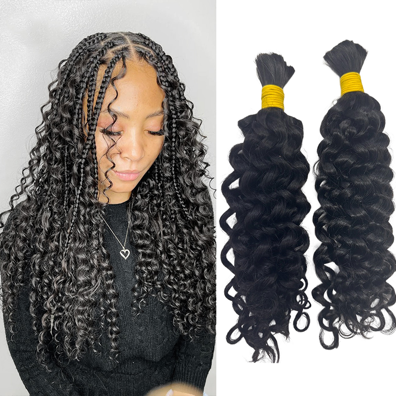 Włosy ludzkie w formie pasm do – Water Wave Bulk Human Hair For Braiding recenzja i cena