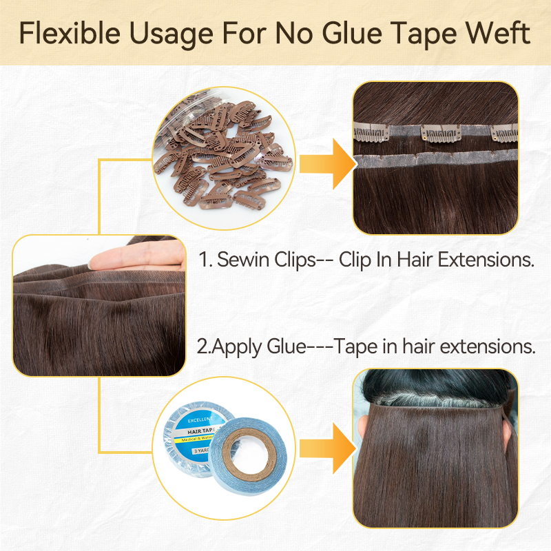 Niewidoczna długa taśma PU Wef – Invisible Tape In Extensions Real Hair recenzja i cena
