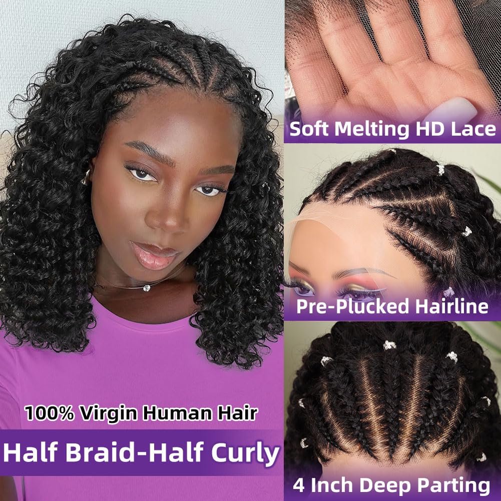 Peruka Bob z warkoczami cornro – Glueless Wear And Go Human Hair Wig recenzja i cena