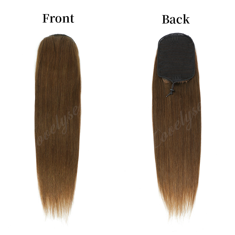 Krótki kucyk na sznurku 14-18  – Seamless Clip In Hair Extensions Human Hair recenzja i cena