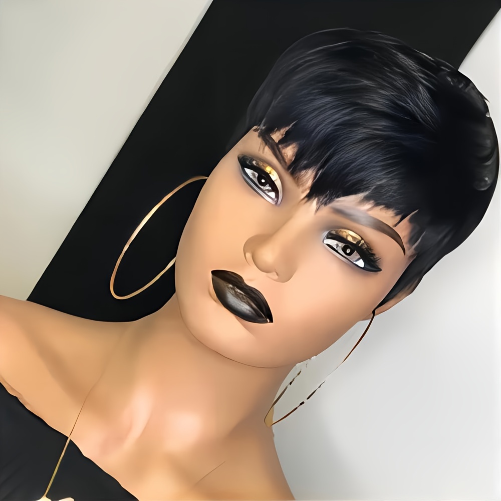 Krótkie peruki Pixie Ludzkie w – Short Pixie Cut Wig Human Hair Cheap recenzja i cena
