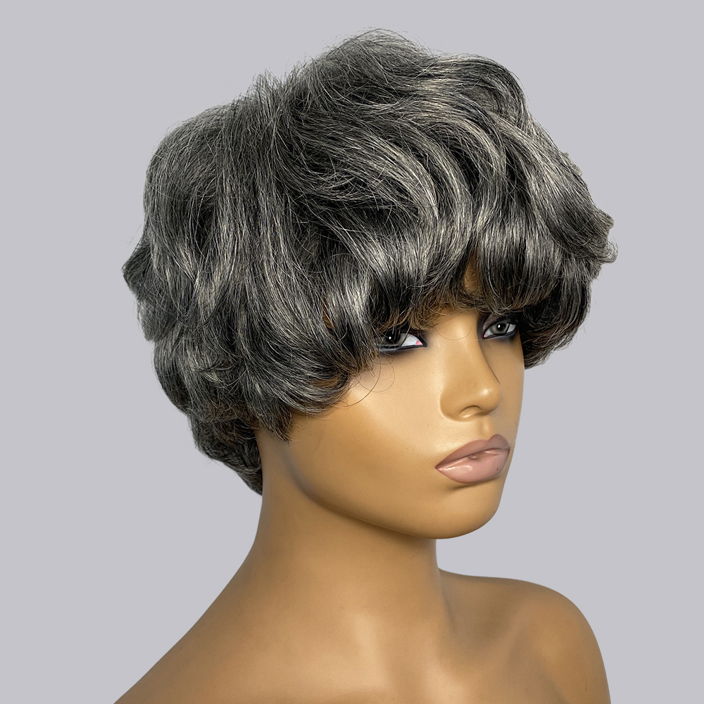 Peruki z ludzkich włosów w sty – Short Pixie Cut Wig Human Hair Cheap recenzja i cena