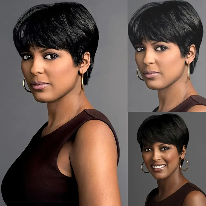 Krótka peruka pixie cut z ludz – Short Pixie Cut Wig Human Hair Cheap recenzja i cena