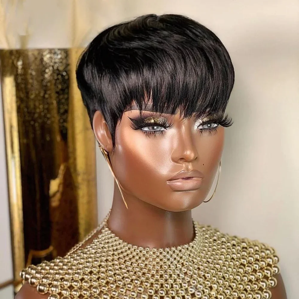 Krótkie peruki z ludzkich włos – Short Pixie Cut Wig Human Hair Cheap recenzja i cena