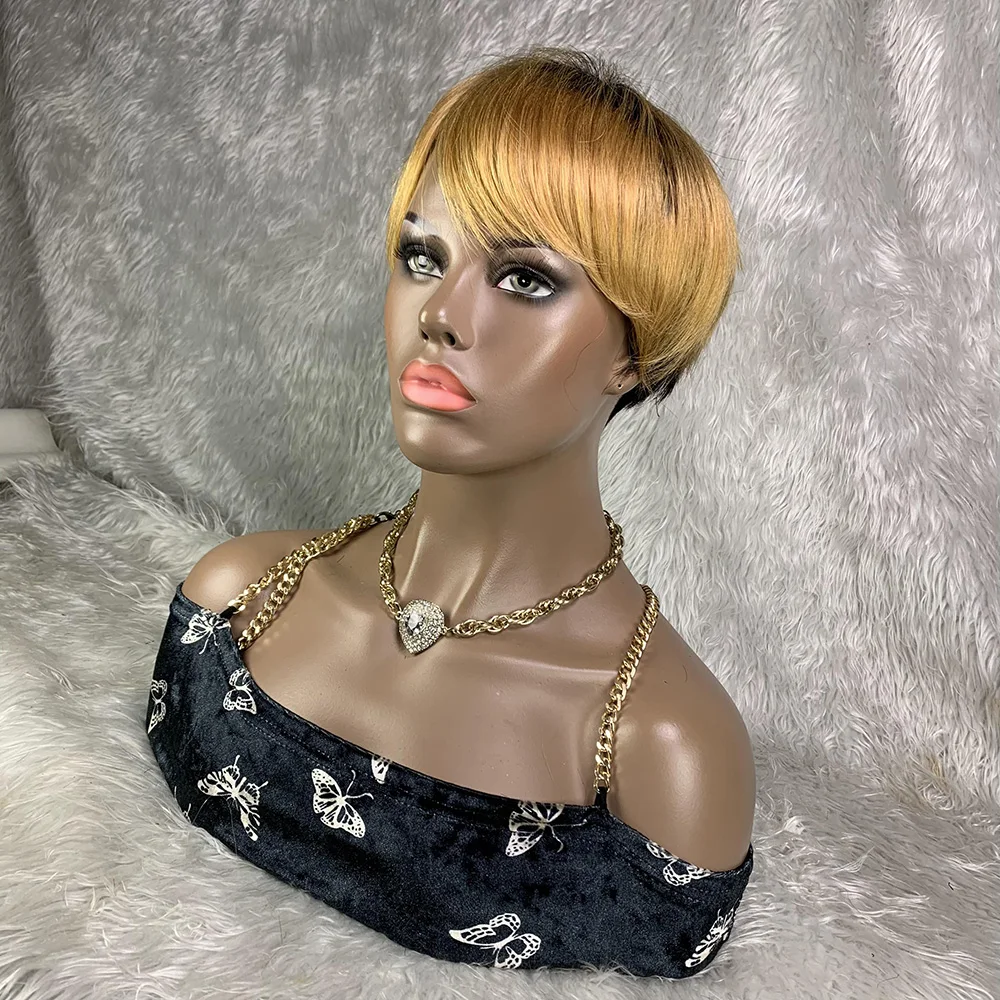 8-calowa krótka peruka z włosa – Short Pixie Cut Wig Human Hair Cheap recenzja i cena