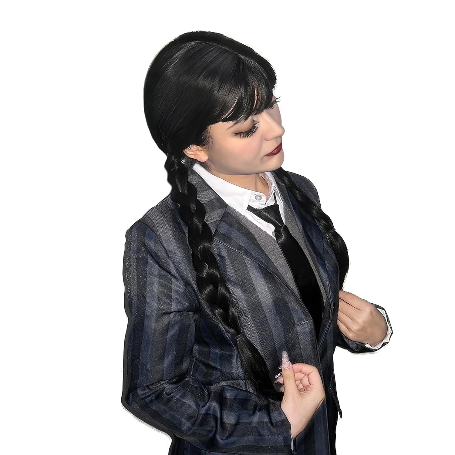 Długa czarna pleciona peruka W – Synthetic Braided Wigs For Black Women recenzja i cena