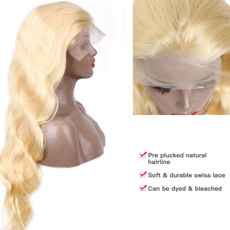 Peruka z ludzkich włosów 613 H – 613 Blonde Body Wave Lace Front Wig recenzja i cena
