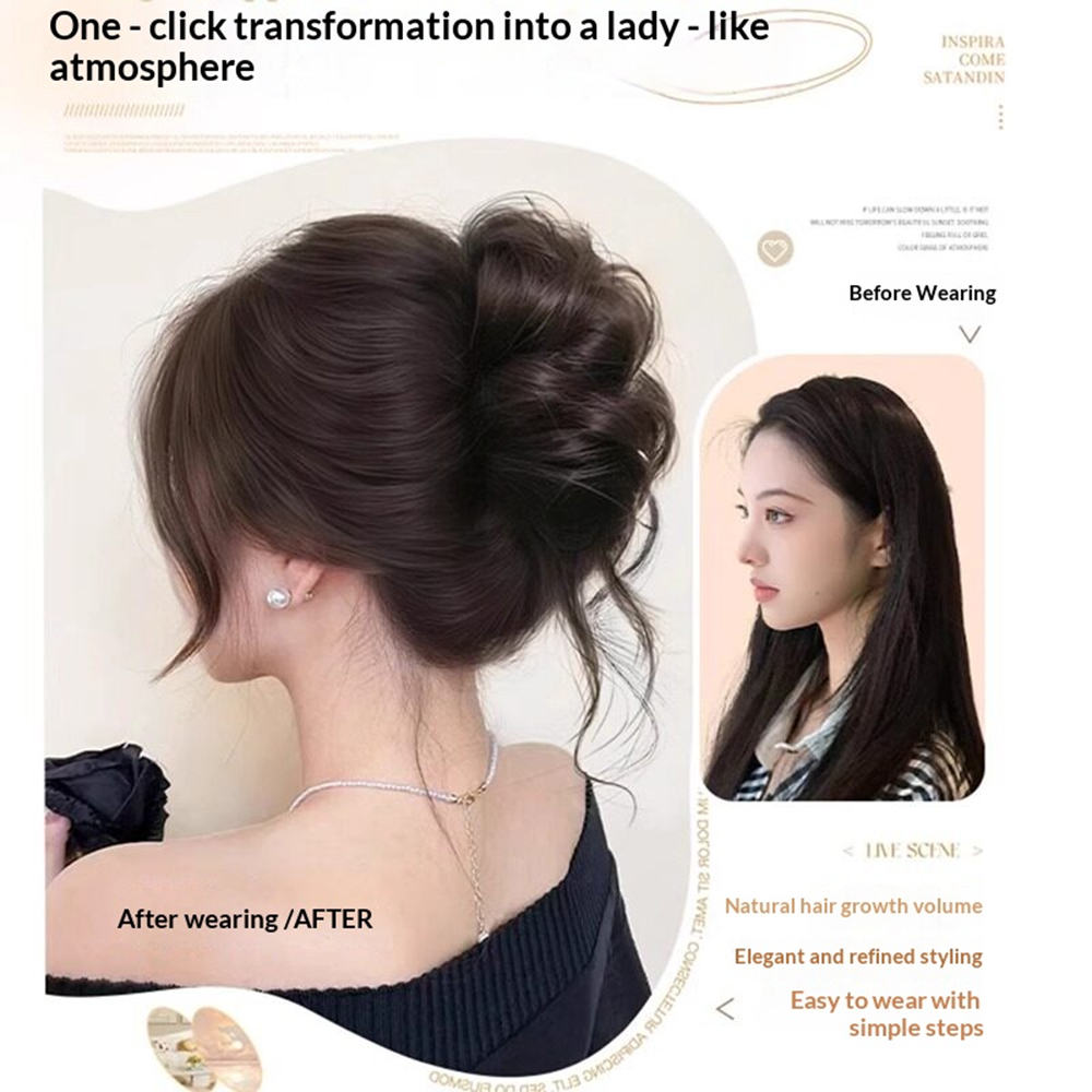 1 szt. Elegancki doczepiany ko – Claw Clip Messy Bun Hair Piece recenzja i cena