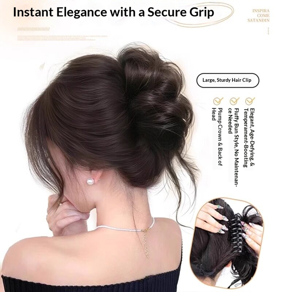 1 szt. Elegancki doczepiany ko – Claw Clip Messy Bun Hair Piece recenzja i cena